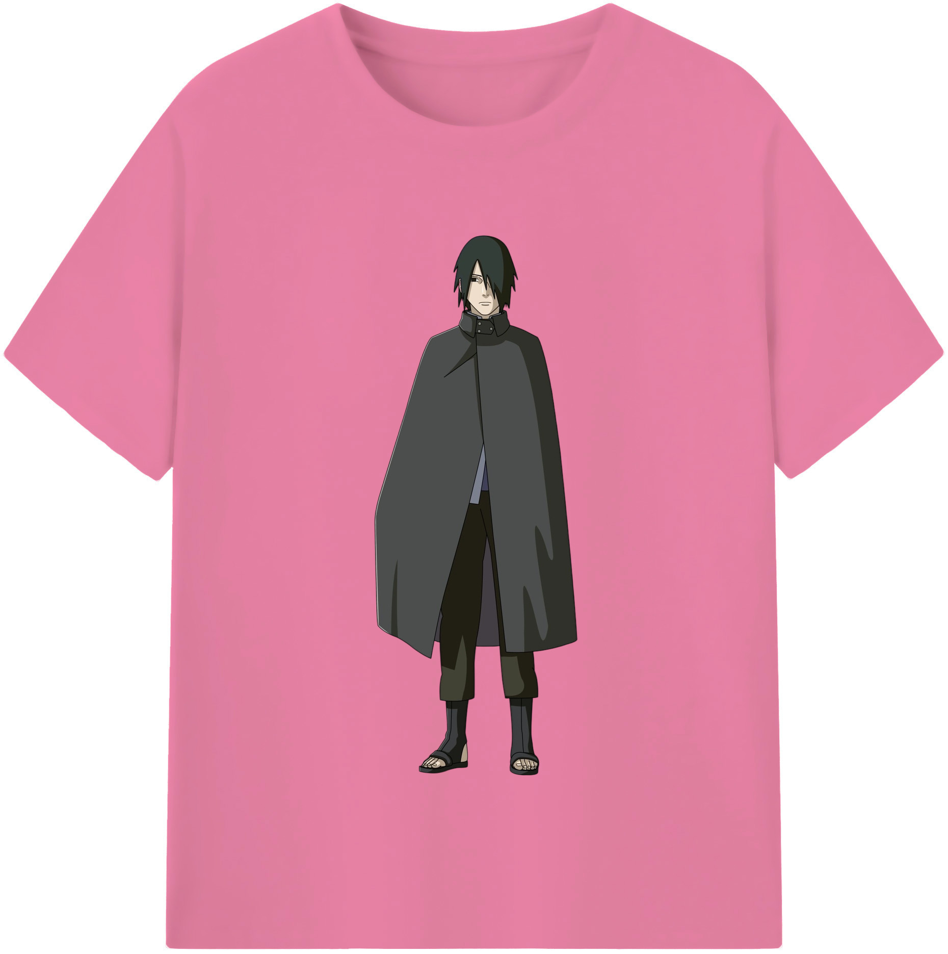 （画像用） NARUTO -ナルト- うちは サスケ Uchiha Sasuke 綿100％半袖Tシャツ（フロントプリント）